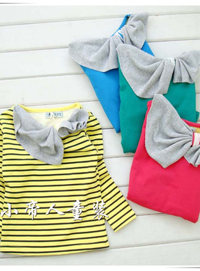 双11价满就包邮布岛小伊春秋装25199女童单层绒里长袖T恤衫