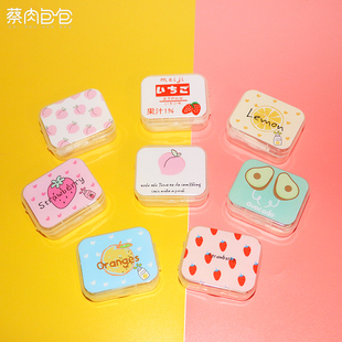 新款时尚隐形眼镜盒 可爱卡通 伴侣盒 护理盒 美瞳眼镜盒 AS2907