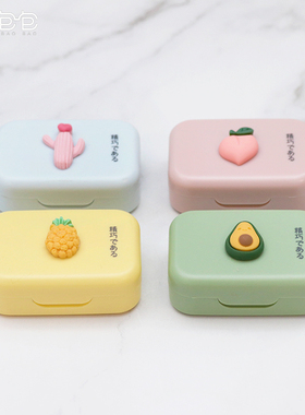 新款隐形眼镜盒 小巧可爱 DIY伴侣盒 护理盒 美瞳盒 好看时尚 B25