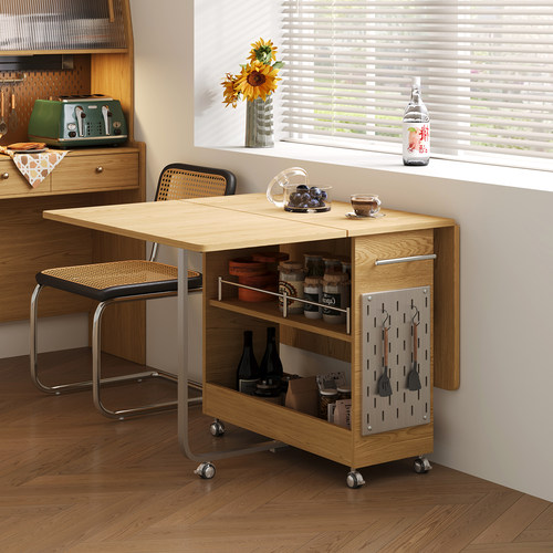 可折叠餐桌家用小户型可移动伸缩