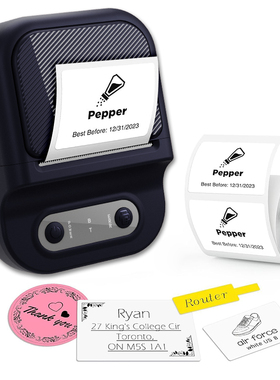 The new portable Bluetooth label printer.便携蓝牙标签打印机