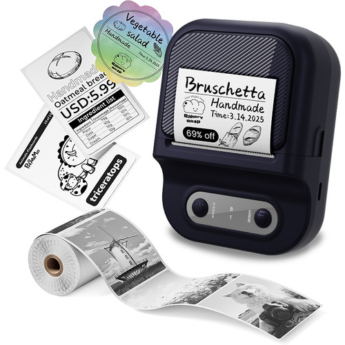 The new portable Bluetooth label printer.便携蓝牙标签打印机