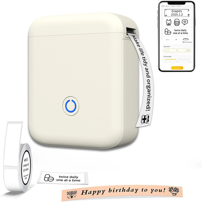 Small thermal label printer printing price name蓝牙标签打印