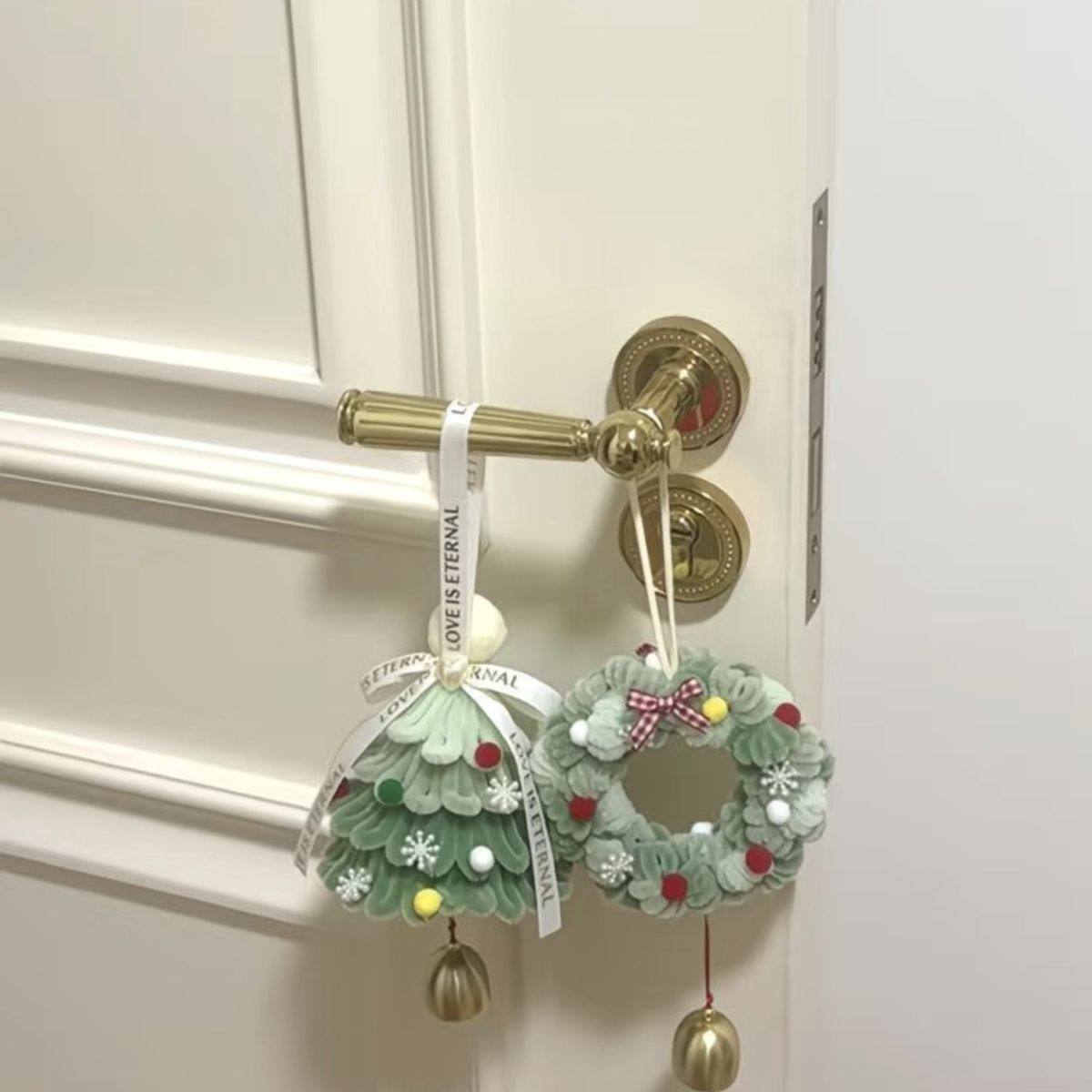 圣诞节编织diy材料包加密扭扭棒制作圣诞花环圣诞树挂件钥匙扣