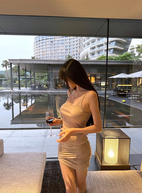 gabby【本命裸色】细带针织开衫+吊带两件套L1827L1828