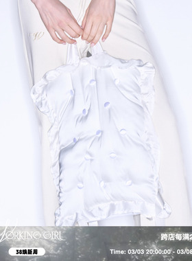 「缎纹双肩包」Working Girl“Sleepy Head”枕头造型背包书包