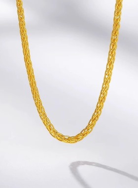 肖邦链项链男女时尚简约百搭颈链金包银素链情侣锁骨链送女友