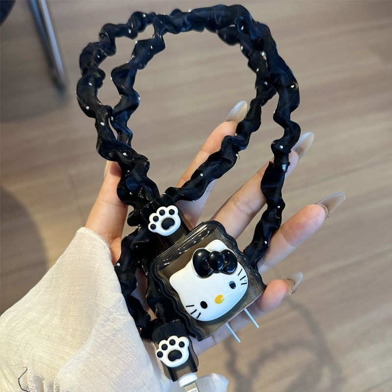 数据线保护套20w适用苹果15手机快充iphone16promax保护套17防折