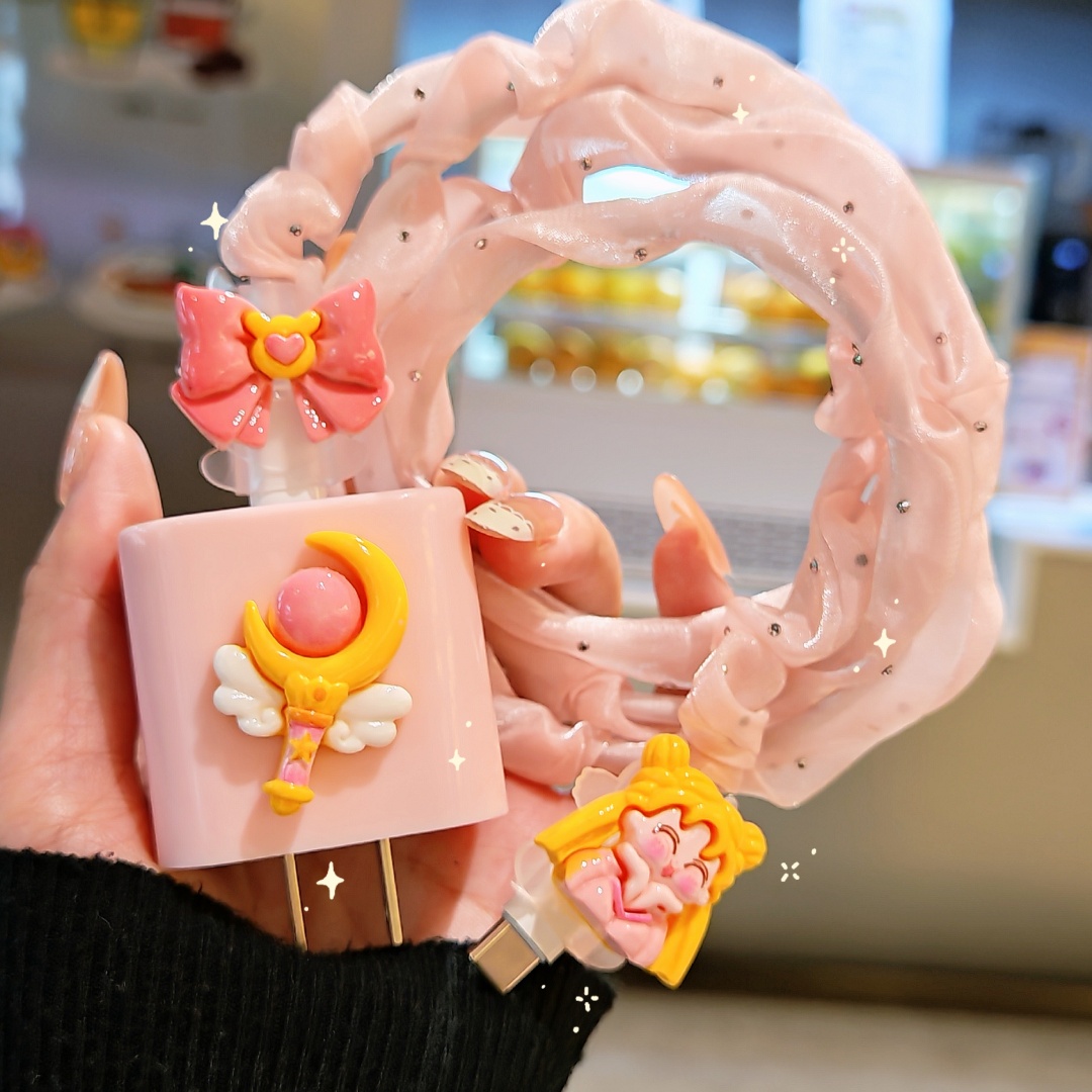 数据线保护套20w适用苹果15手机快充iphone16promax13壳充电器14