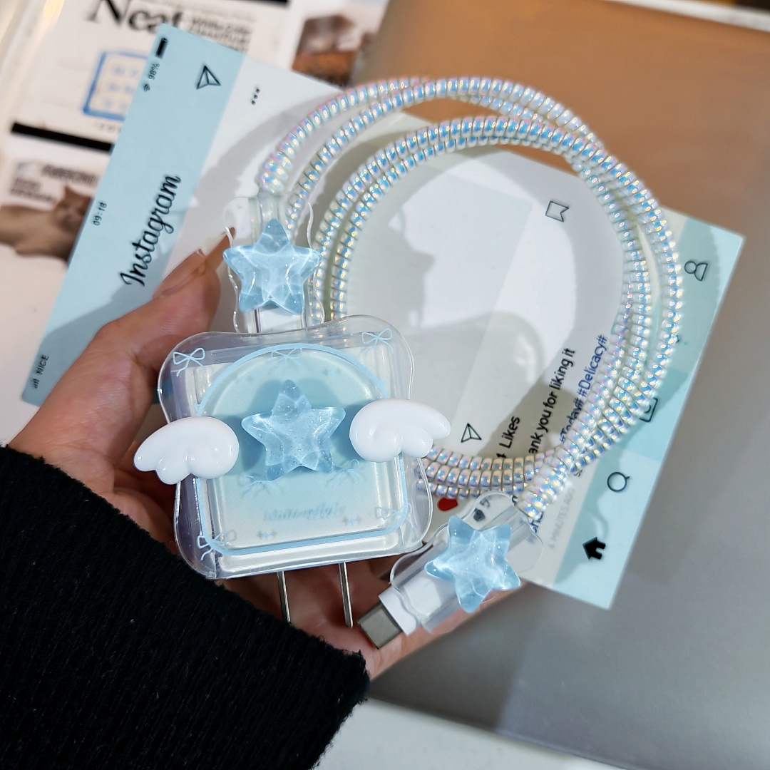 数据线保护套20w适用苹果15手机快充iphone16promax13壳充电器14