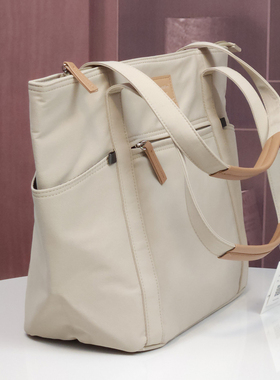 kah&kee正品~超轻单肩托特包大容量手提妈咪包月子包带娃休闲防水