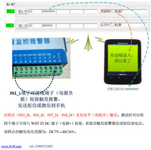 XG5317基于微信的输入输出开关量报警终端同时支持短信报警控制