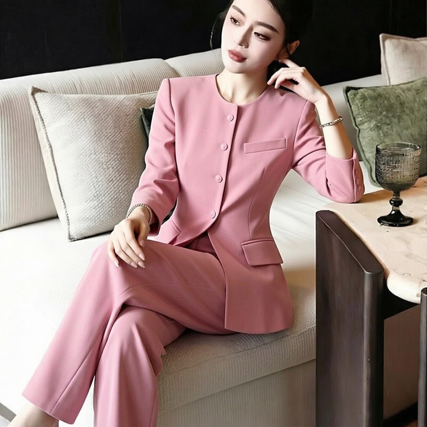 2026新款修身显瘦职业西服套装