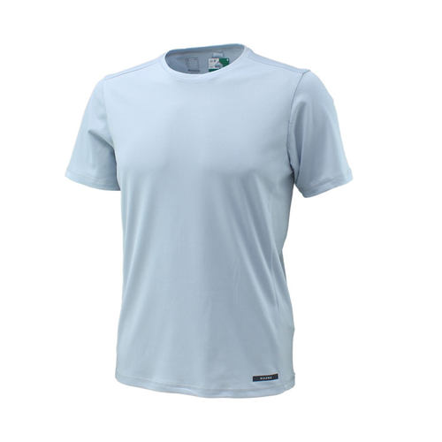 速干运动T恤晨练夜跑田径上衣排汗银灰色夏季2024男士跑步短袖T恤