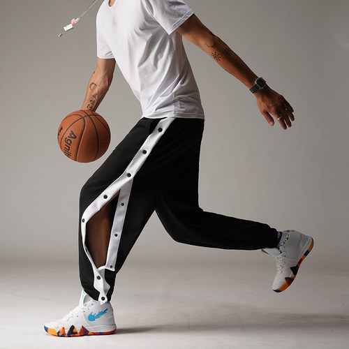 秋冬排扣裤男款大码长裤