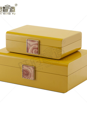 新中式风卧室首饰盒样板房软装