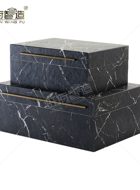 衣帽间装饰收纳摆件储物套箱