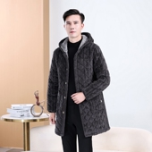 男士 冬棉衣外套加绒加厚夹棉保暖工作服耐脏罩衣加肥加肥大褂棉服