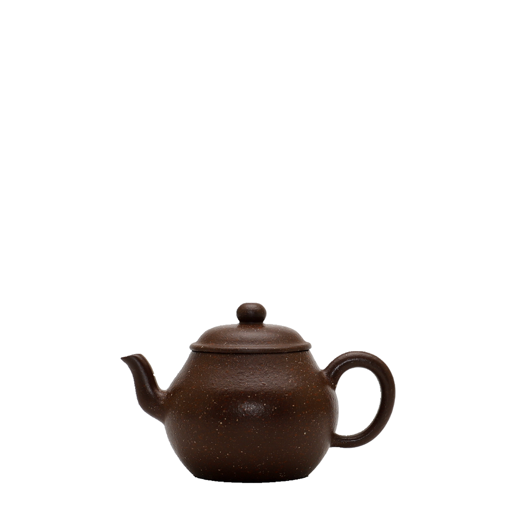 AA05a.粗砂紫泥.150cc.慕古梨形.宜兴原矿紫砂茶壶茶具国工茶道