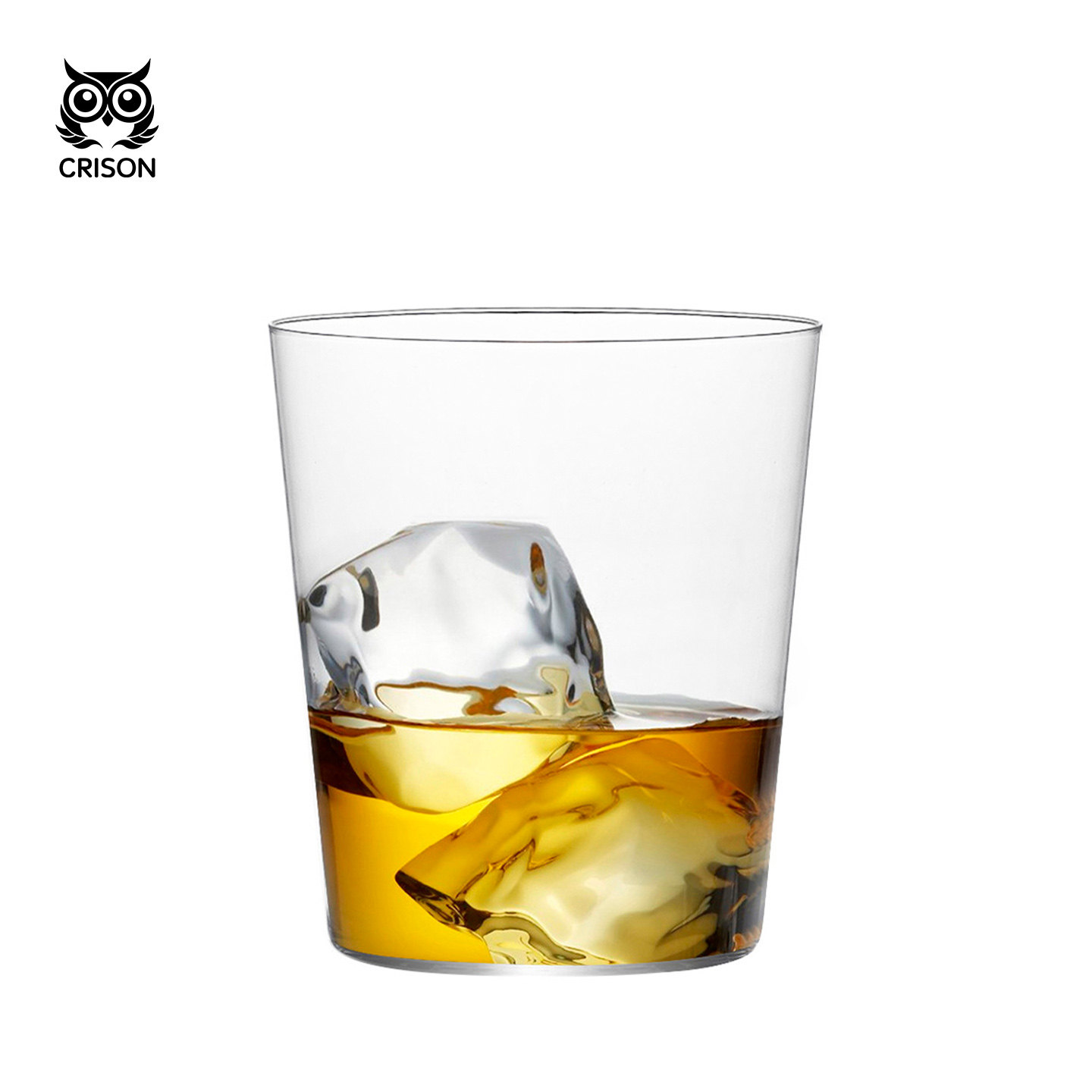 WK5802 CRISON薄款酒吧威士忌古典鸡尾酒杯无铅水晶冰球ins风水杯