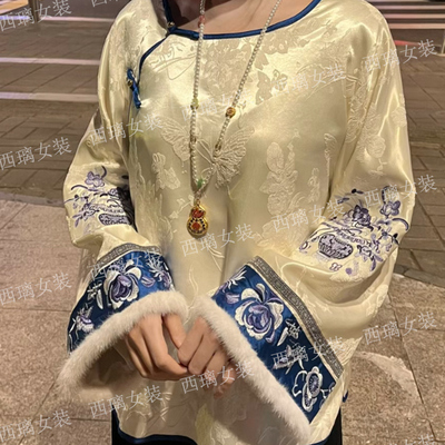 2025重工刺绣刺绣提花宽松新中式