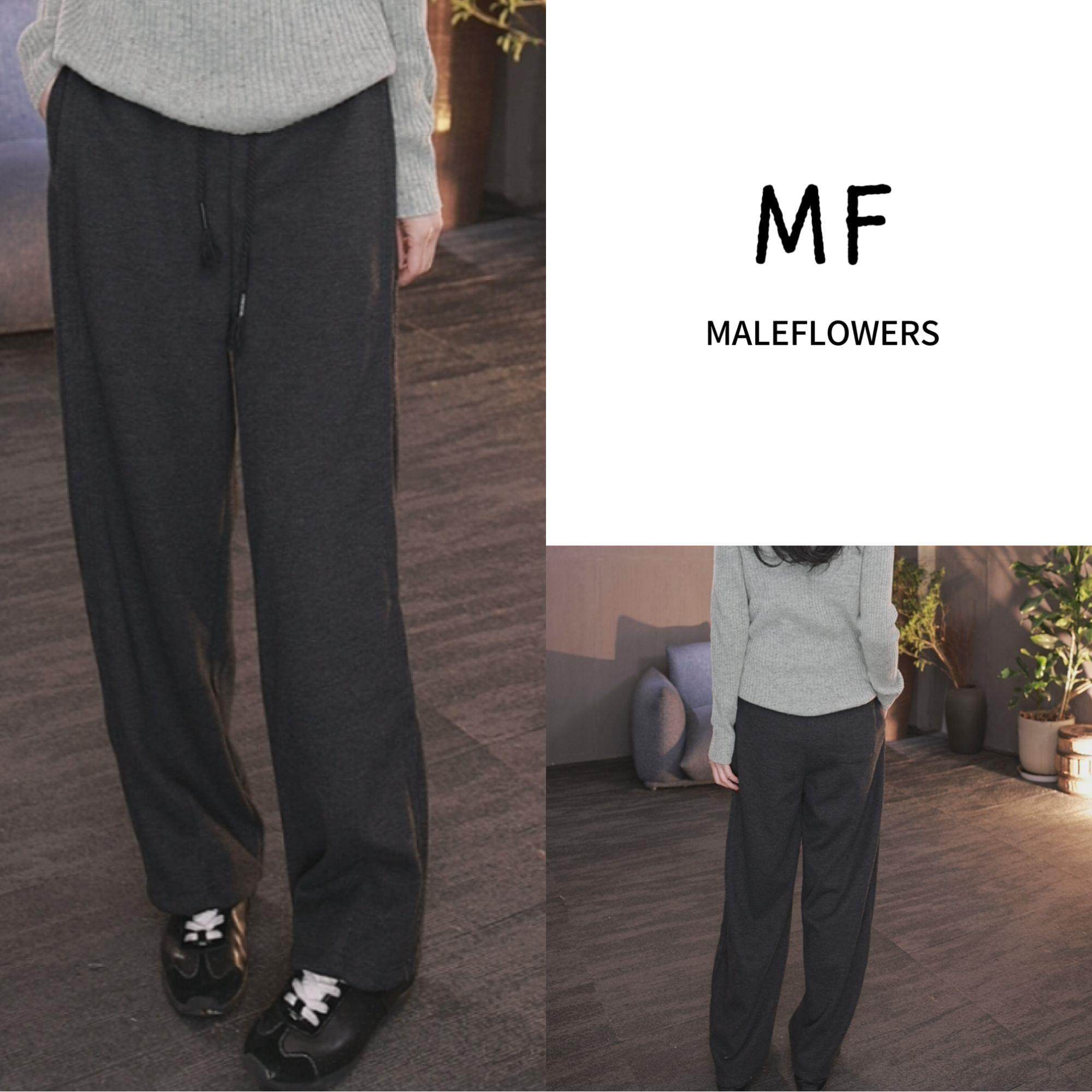 高腰休闲阔腿裤其他/other