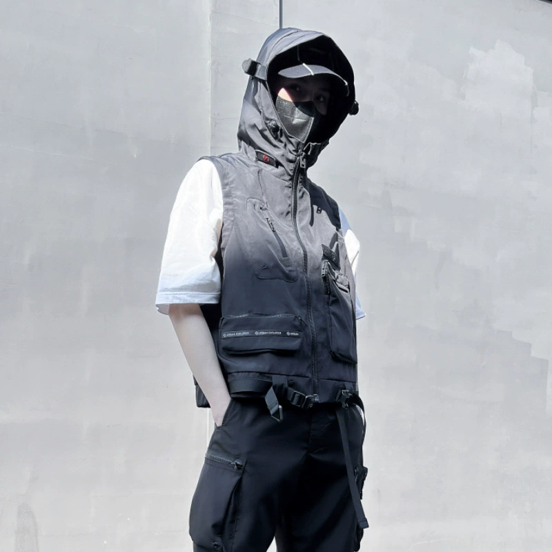 山本风暗黑系春季薄款马甲