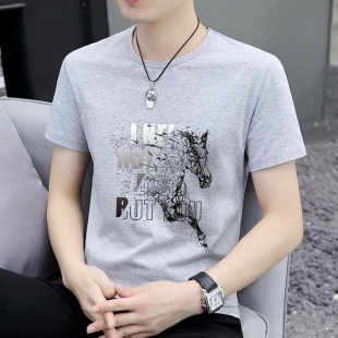新款 2026夏季 半袖 中青年宽松大码 高品质纯棉短袖 衣服男款 t恤男式