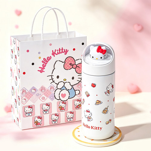 三丽鸥凯蒂猫女生保温杯316不锈钢便携水杯高颜值女生保温杯400mL