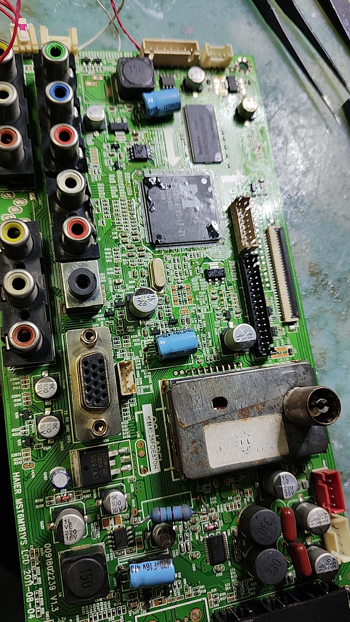 维修海尔L42G1 0091802239 MST6M181VS 不开机故障