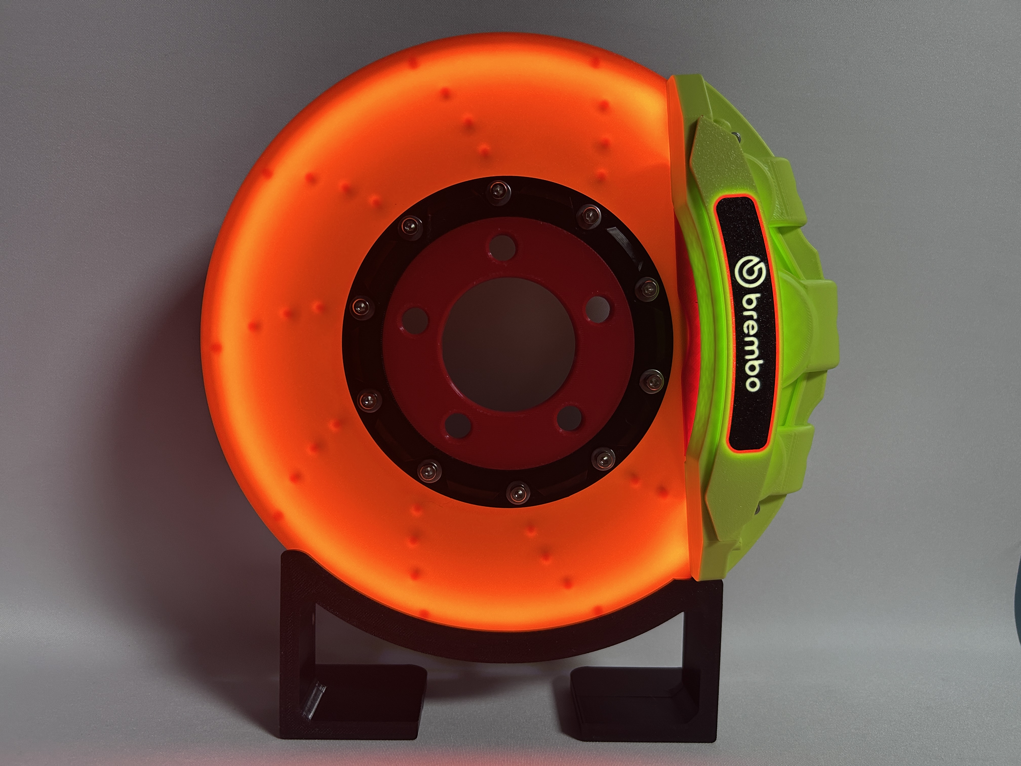 thumbnail for DIY brake disc ambient lights Brembo brake calipers LED creative light box ornaments Internet celebrity ambient lights