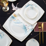 Керамическая фарфоровая посуда для домашнего использования, комплект, китайский стиль, защита от ожогов