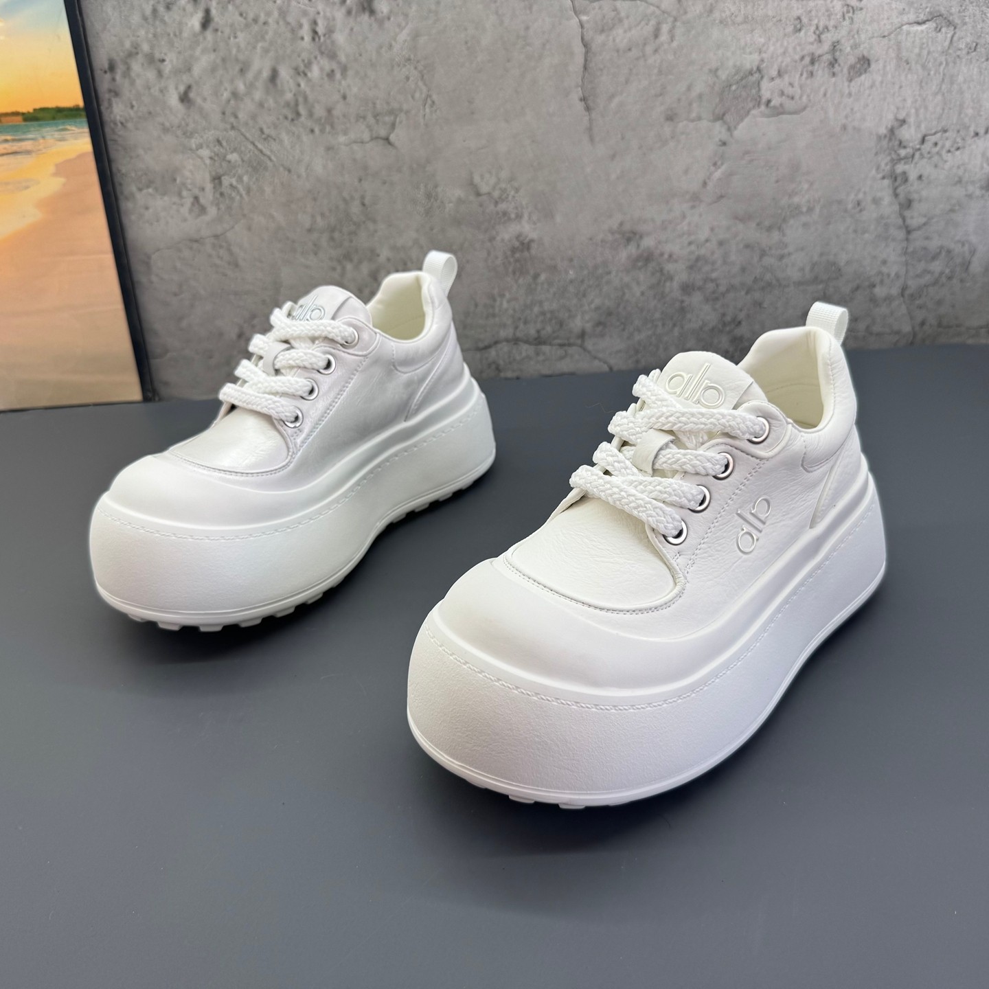 2026春季新款撤柜断码真皮厚底小个子增高学院风小白鞋板鞋女鞋,女鞋,休闲板鞋,淘宝优惠券,粉丝福利购,淘宝优惠卷