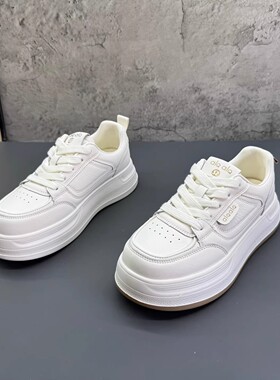 超轻厚底小白鞋女鞋2026春季新款韩版百搭白色休闲鞋学生运动板鞋