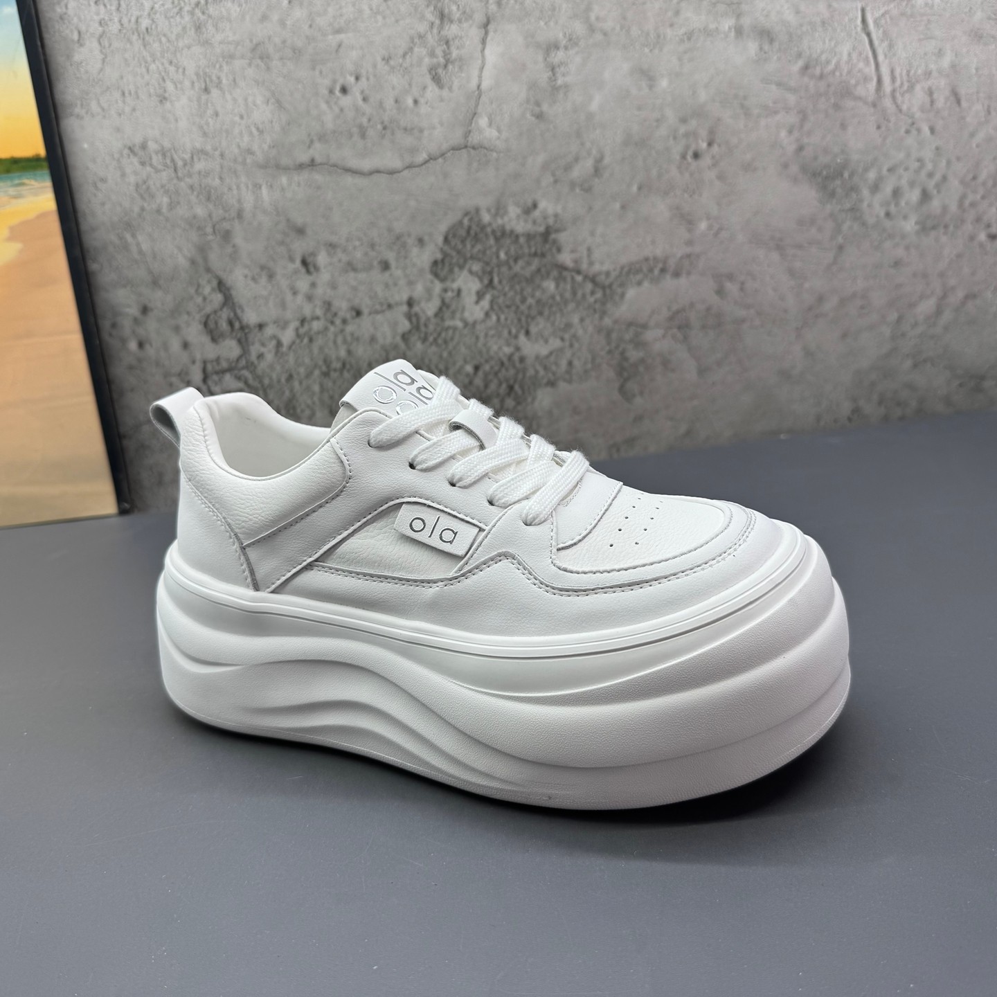 2026春季新款撤柜断码真皮厚底小个子增高小白鞋深口爆款板鞋女鞋,女鞋,休闲板鞋,淘宝优惠券,粉丝福利购,淘宝优惠卷