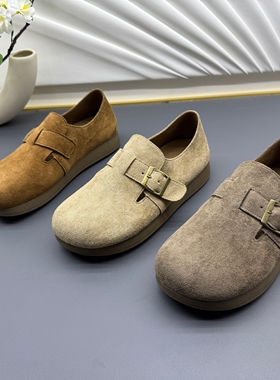 3厘米巨软高弹底勃肯鞋女2025秋季新款百搭一脚蹬懒人鞋单鞋女鞋