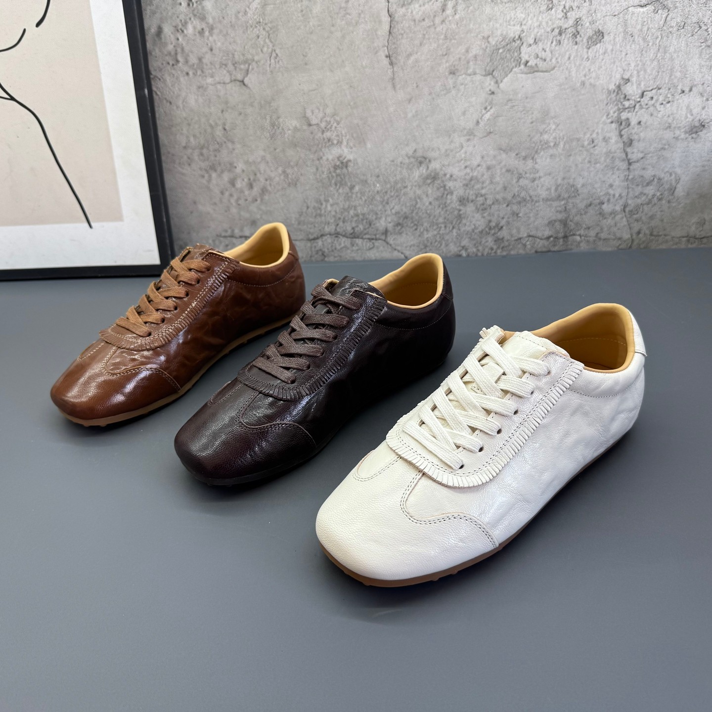 工厂撤柜处理2026春季新款真皮内增高网红爆款德训鞋学院风女鞋,女鞋,德训鞋,淘宝优惠券,粉丝福利购,淘宝优惠卷