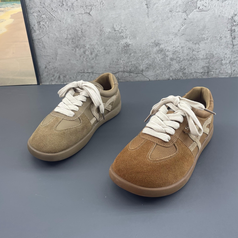 工厂撤柜处理2025秋冬季新款圆头系带平底复古学院风德训鞋女单鞋