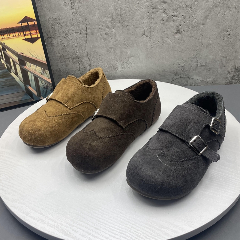 2025撤柜断码秋冬季新款女鞋内增高复古加绒保暖女棉鞋时尚勃肯鞋