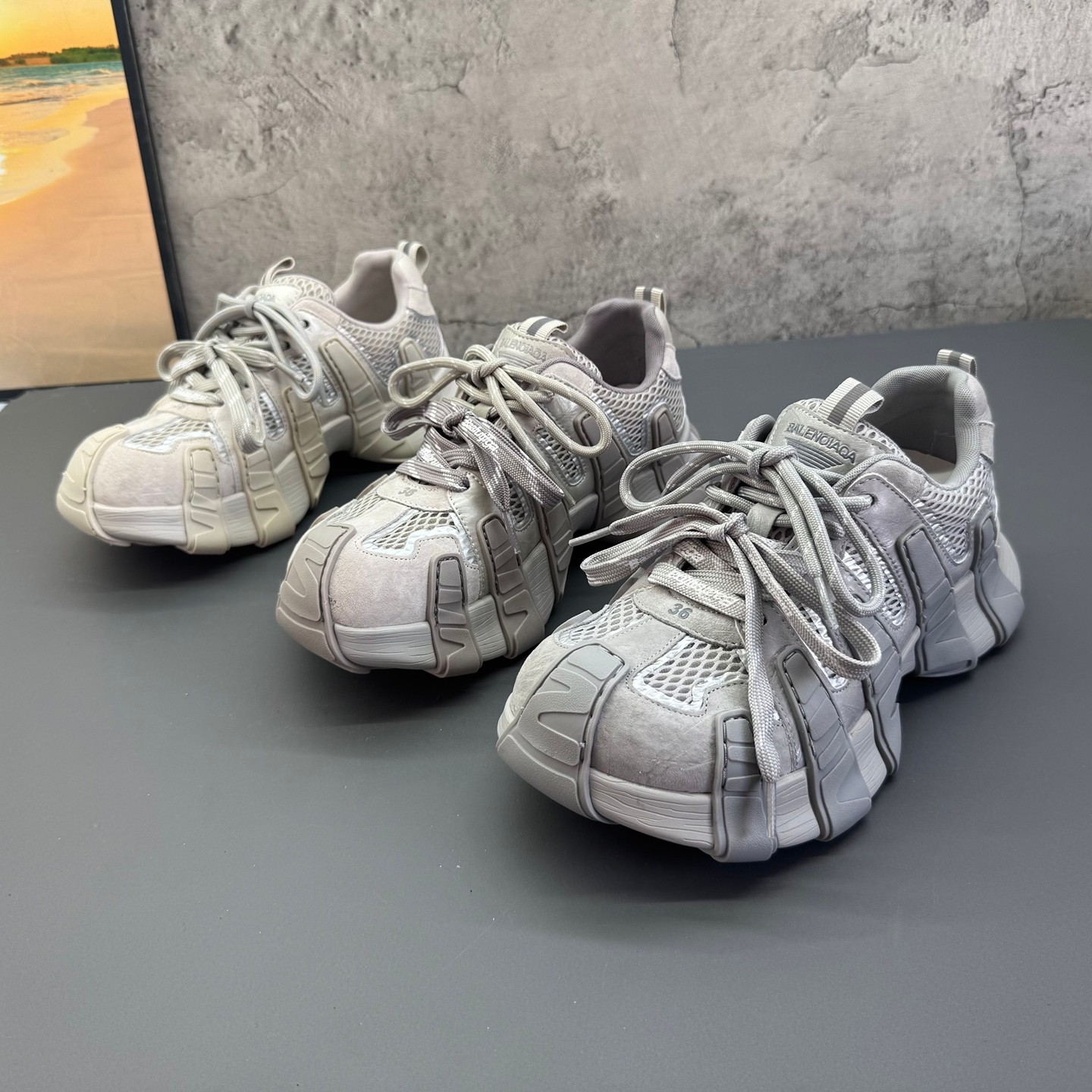 2026春季新款撤柜断码真皮圆头系带厚底增高网面透气运动老爹鞋女,女鞋,时尚休闲鞋,淘宝优惠券,粉丝福利购,淘宝优惠卷