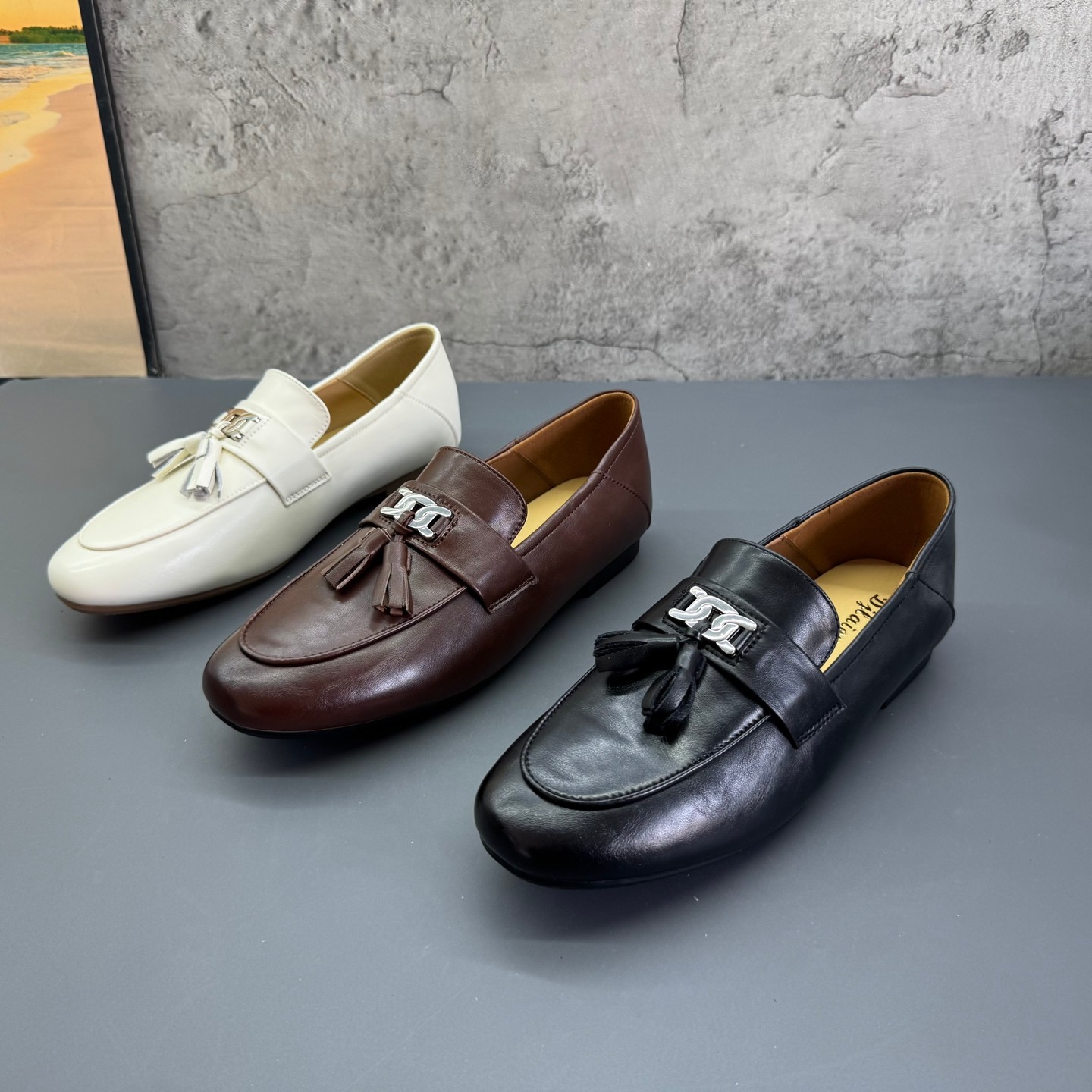 2026春季新款撤柜断码真皮软皮低跟流苏乐福时尚百搭优雅单鞋女鞋,女鞋,深口单鞋,淘宝优惠券,粉丝福利购,淘宝优惠卷