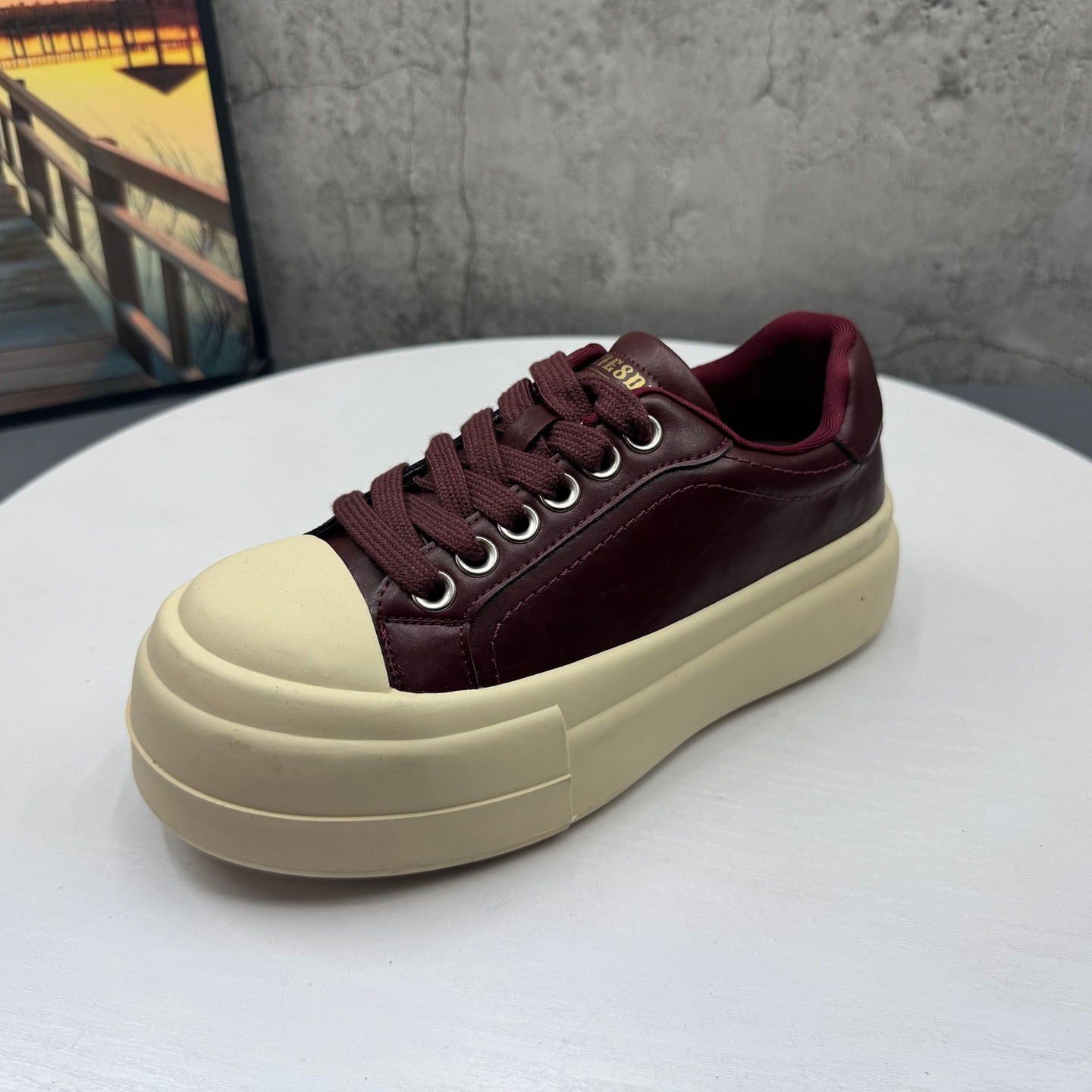 2026春季新款撤柜断码真皮厚底韩版爆款时尚百搭学院风板鞋女鞋,女鞋,休闲板鞋,淘宝优惠券,粉丝福利购,淘宝优惠卷