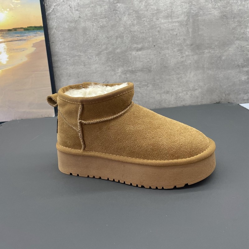 2024新款撤柜断码处理冬季真皮圆头套筒户外绒里保暖东北雪地靴女,女鞋,时尚雪地靴,淘宝优惠券,粉丝福利购,淘宝优惠卷