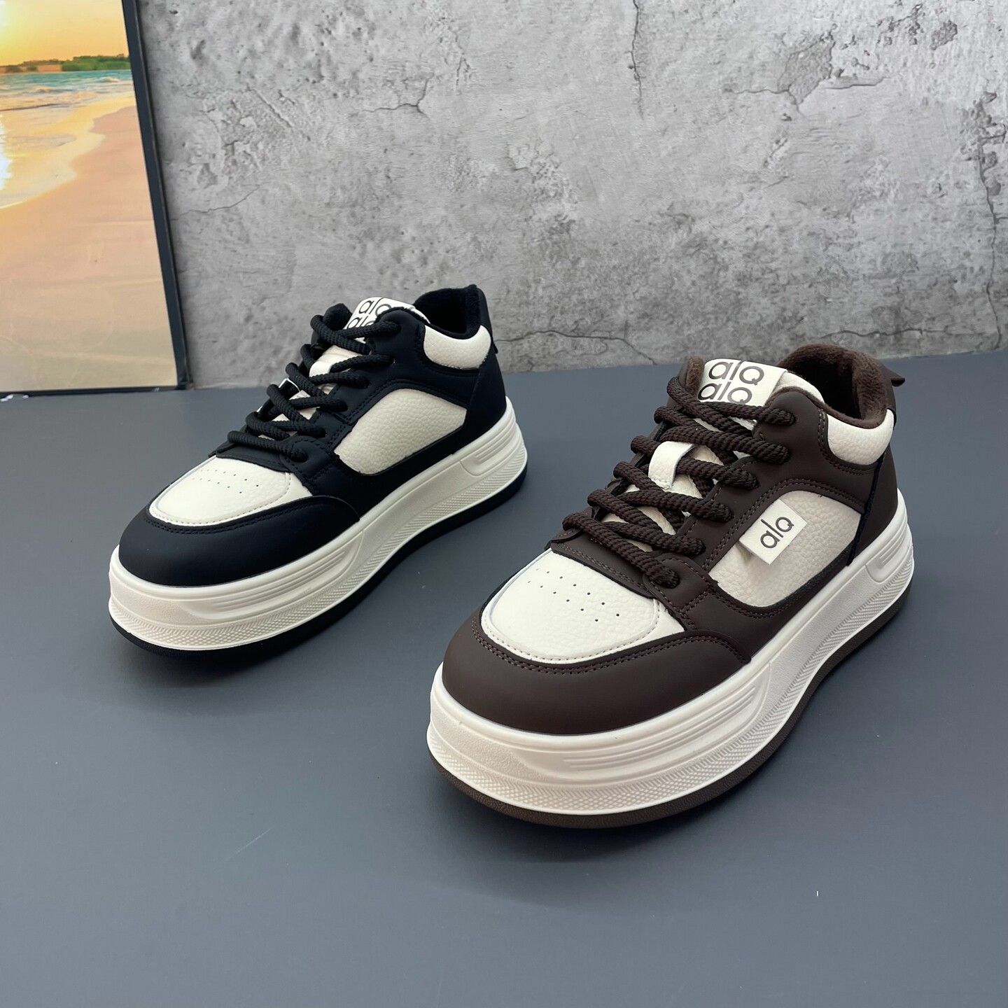 2025冬季新款撤柜断码厚底韩版圆头系带学院风加绒保暖时尚女板鞋,女鞋,休闲板鞋,淘宝优惠券,粉丝福利购,淘宝优惠卷