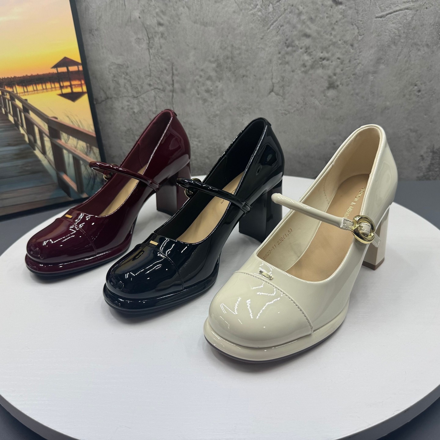 2026春季撤柜断码新款真皮浅口时尚玛丽珍鞋粗跟高跟优雅单鞋女鞋,女鞋,玛丽珍鞋,淘宝优惠券,粉丝福利购,淘宝优惠卷