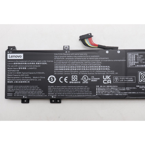 适用于Legion Pro 5 / Pro 7 L24B4PC0笔记本电池80Wh 15.52V拆新