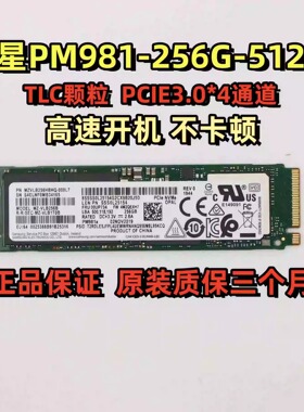Samsung/三星PM981 256G512G1T NVME台式机笔记本电脑固态硬盘SSD