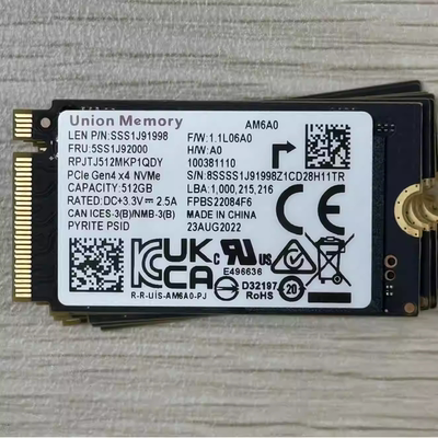 适用忆联想AM6A0 512G NVME PCIE M.2 2242笔记本电脑固态硬盘SSD