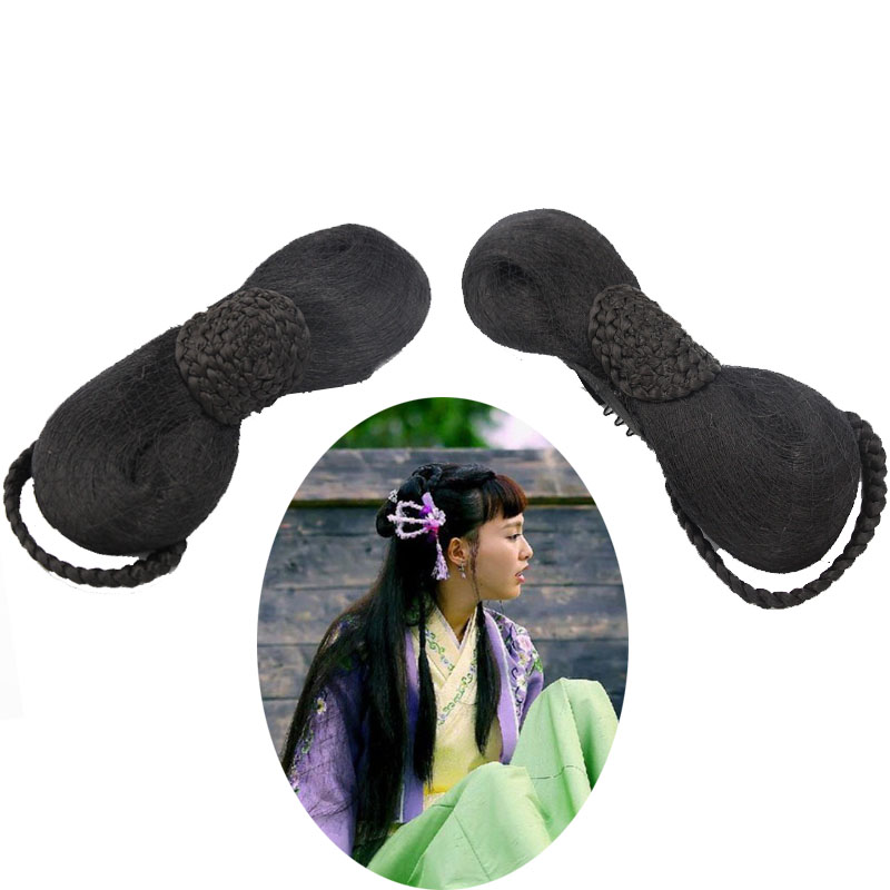 古装假发抖音蝴蝶结辫子发包影楼拍摄演出古风仙女cos蝴蝶结发髻