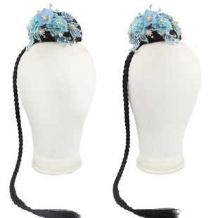 胶州秧歌古典舞蹈钱鼓舞澜水见月圆头饰艺考民间舞伞舞扇子舞发饰